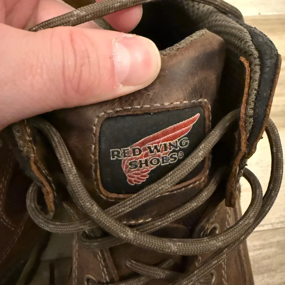 Red Wing TruHiker 6692 Safety Toe Work Boots Mens Brown Leather Size 11.5 D